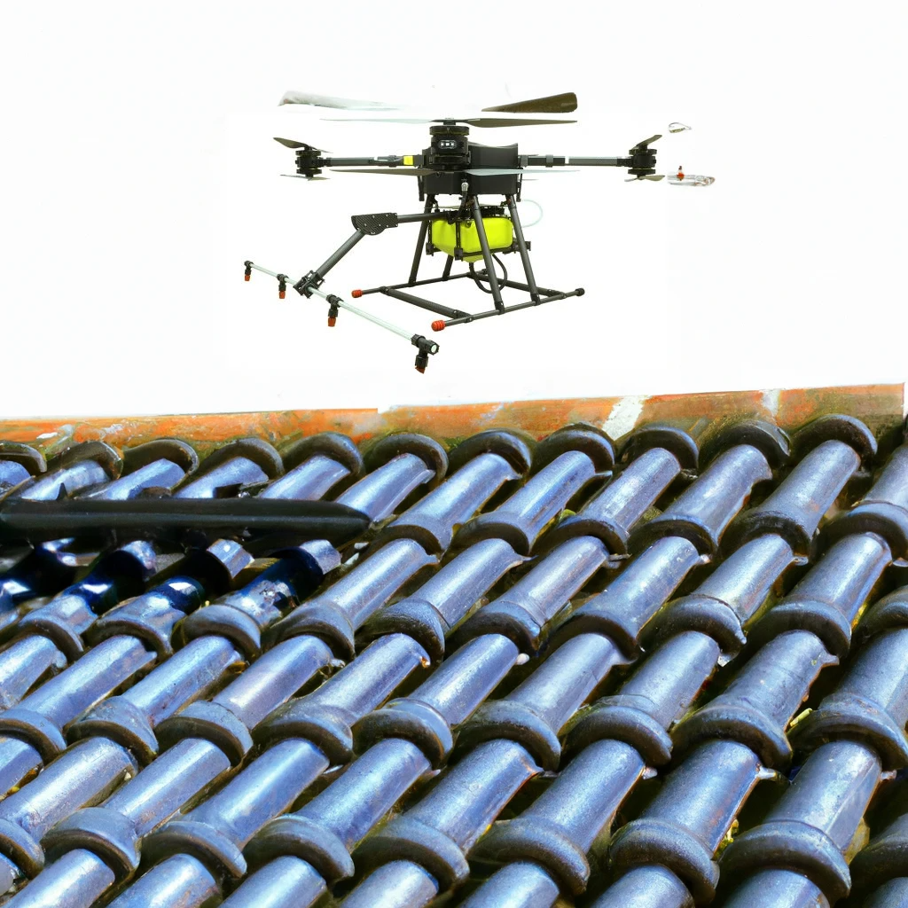 Utiliser un drone pour le démoussage des toitures peu accessibles